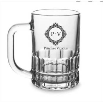 Caneca de chopp personalizada vidro em Santana de Parnaíba