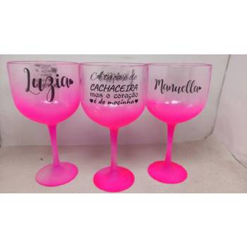 Taça de Gin personalizada com frases em Parelheiros