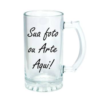 Caneca de chopp personalizada vidro