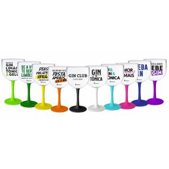 Taça de Gin personalizada com frases